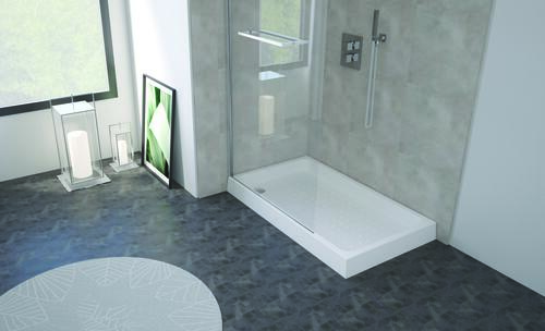 Receveur de douche CERA grès 120x70x9cm